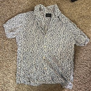 Scotch $ Soda Men’s Amsterdam’s Blauw Button Down Size Medium